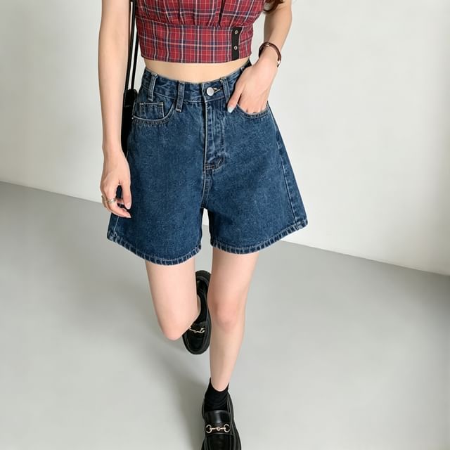 High Waist Denim Shorts