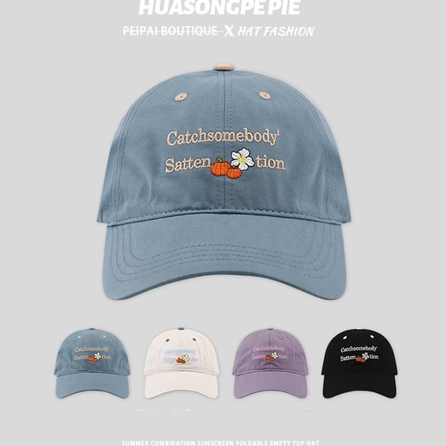 Cap Lettering Baseball Embroidered