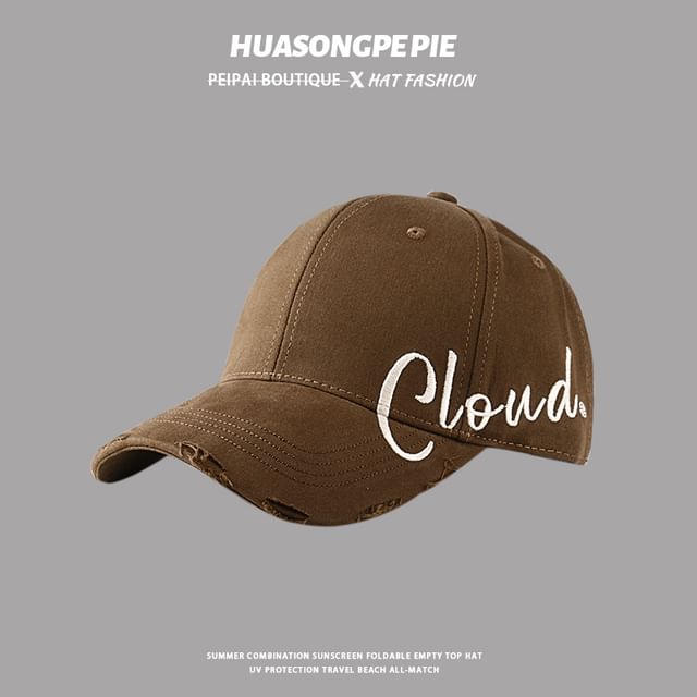 Cap Print Lettering Baseball