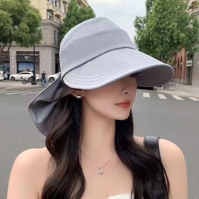 Plain Open Sun Top Hat