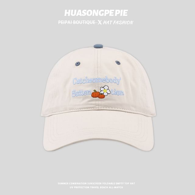 Cap Lettering Baseball Embroidered