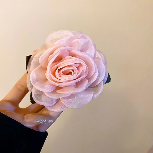 Mesh Floral Claw Hair