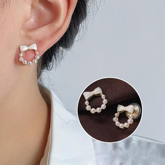 Faux Pearl Cuff Earring
