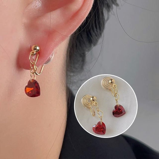 Earring Heart Drop