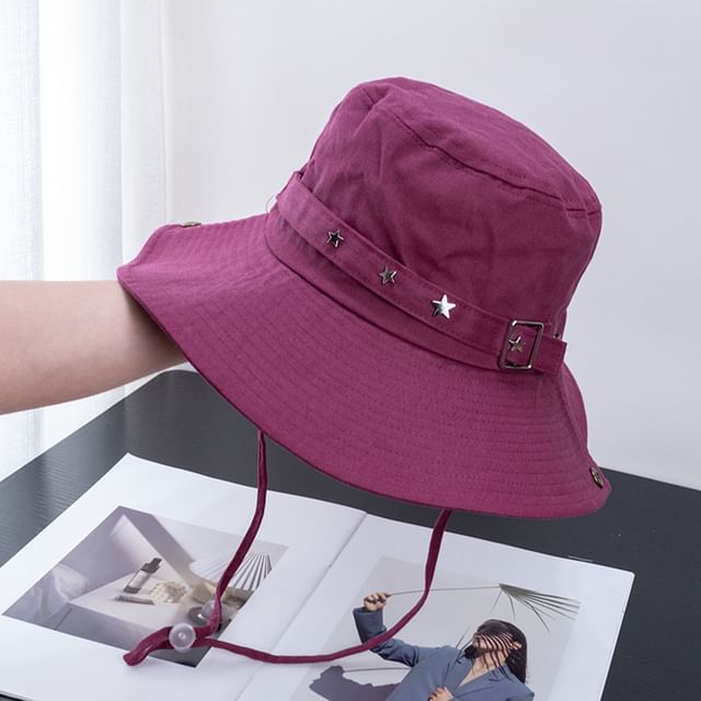 Plain Bucket Hat Buckled
