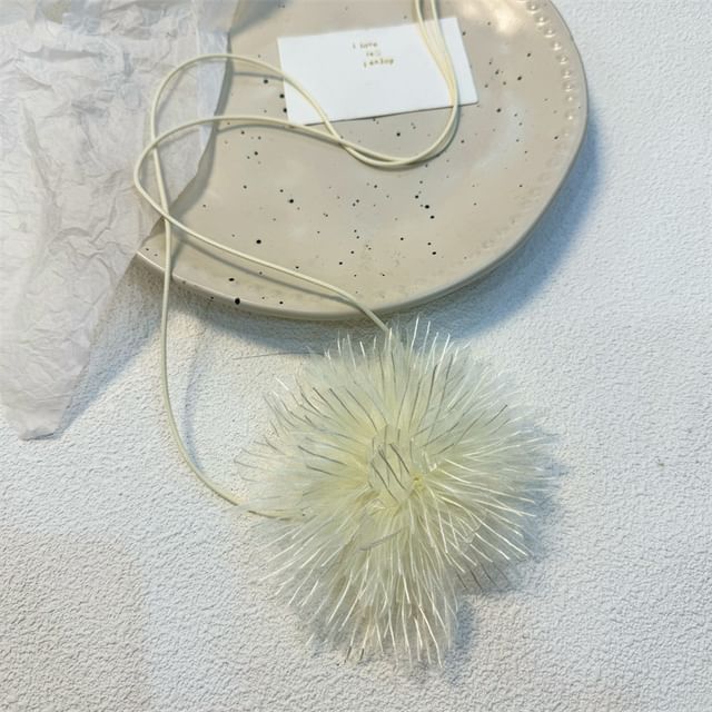 Fabric Floral String Choker