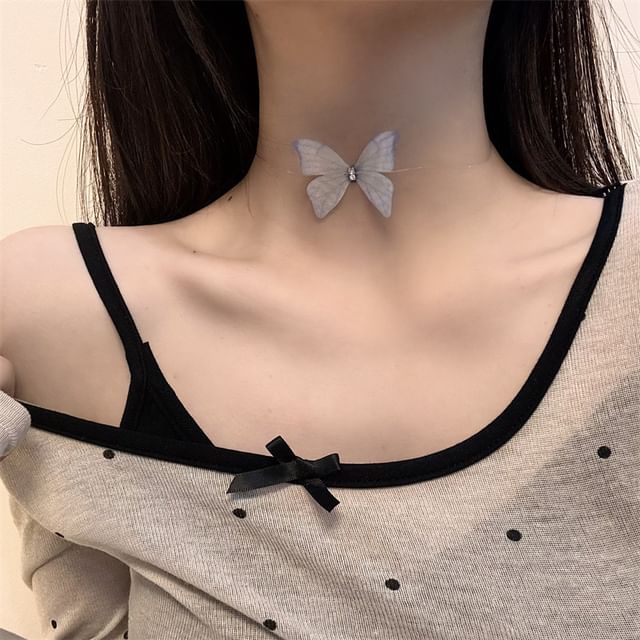 Choker Butterfly Fabric