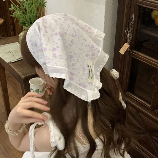Triangle Head Scarf (Various Lace Embroidered Designs)