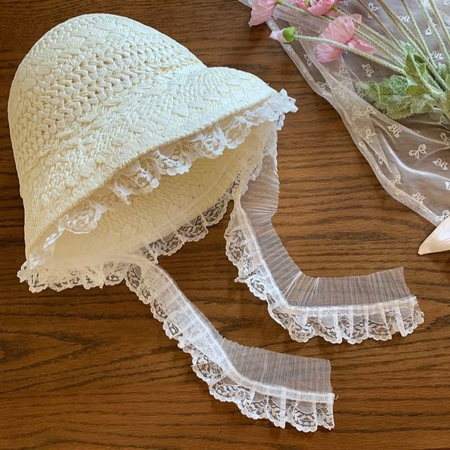 Lace Hat Trim Straw Bucket