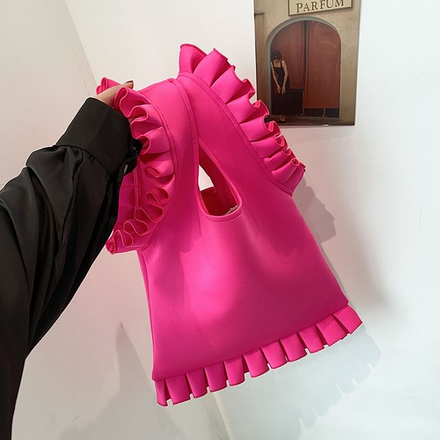 Bag Shopper Ruffle Plain