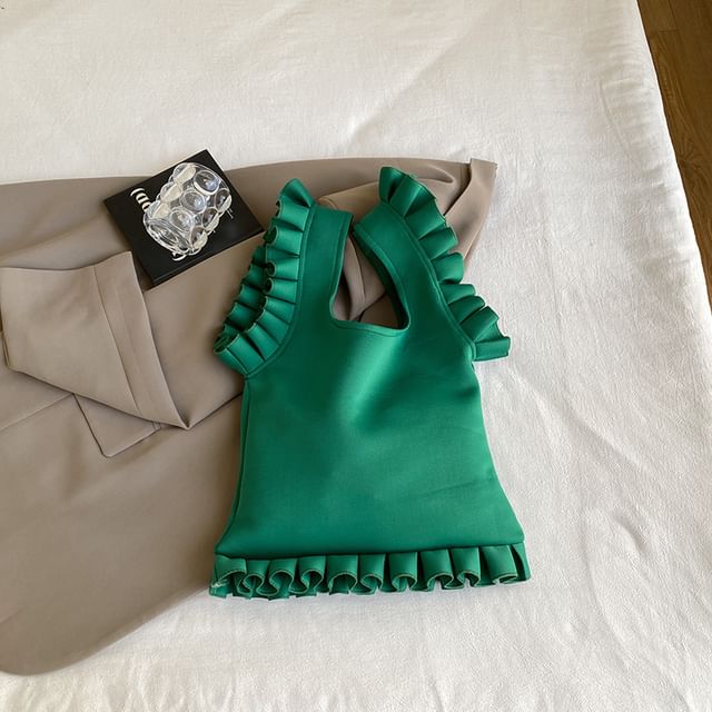 Bag Shopper Ruffle Plain