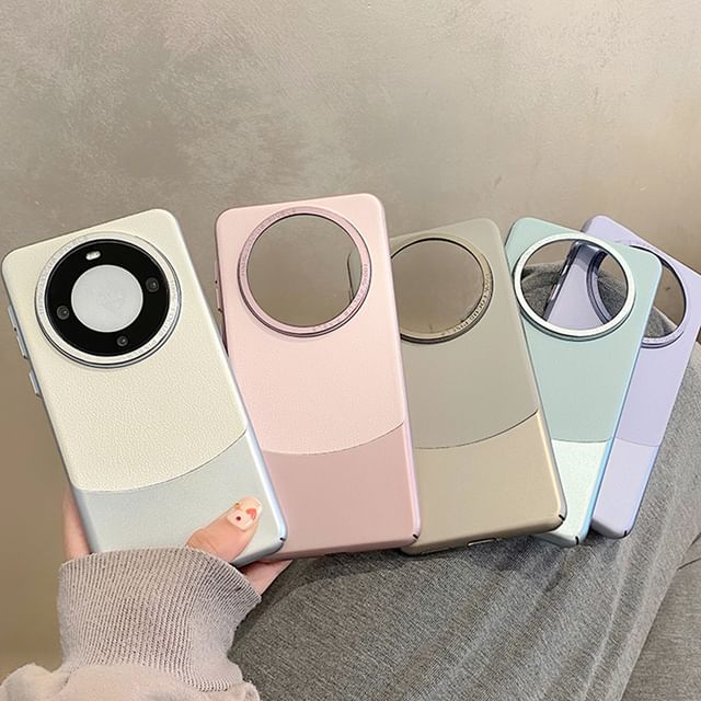 Color Leather Phone Case Panel Faux