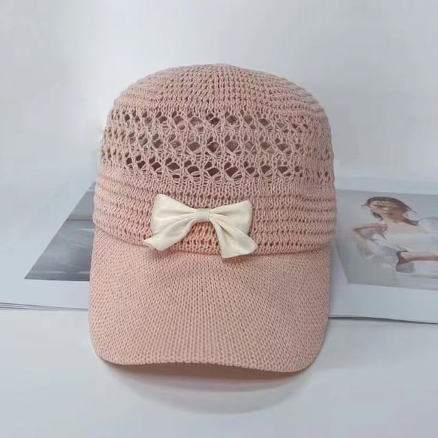 Baseball Cap Woven Bow