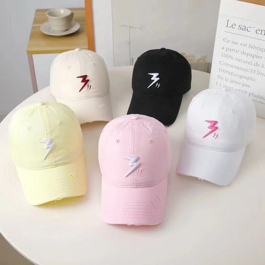 Embroidered Lightning Baseball Cap