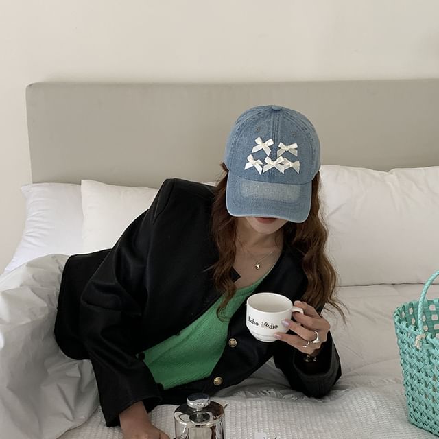 Baseball Cap Bow