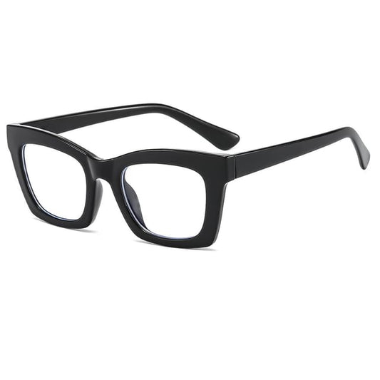 Light Blue Blocking Square Eyeglasses