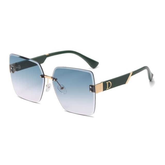 Frameless Gradient Sunglasses Square
