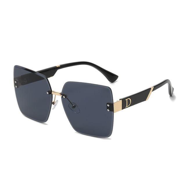 Frameless Gradient Sunglasses Square
