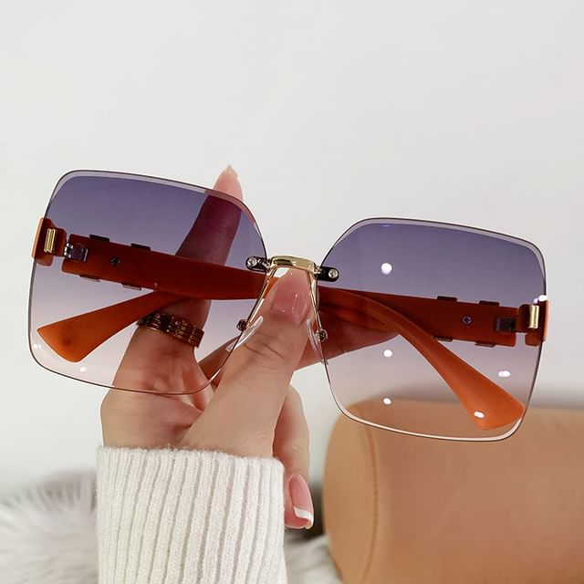 Square Frameless Sunglasses