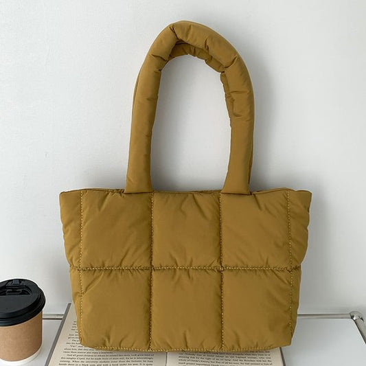 Quilted Tote Bag Plain