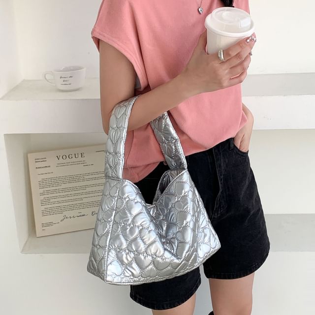Tote Quilted Heart Bag