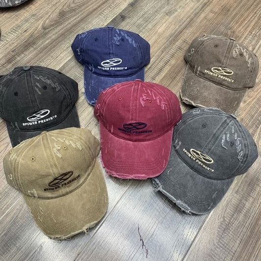 Cap Embroidered Distressed Baseball