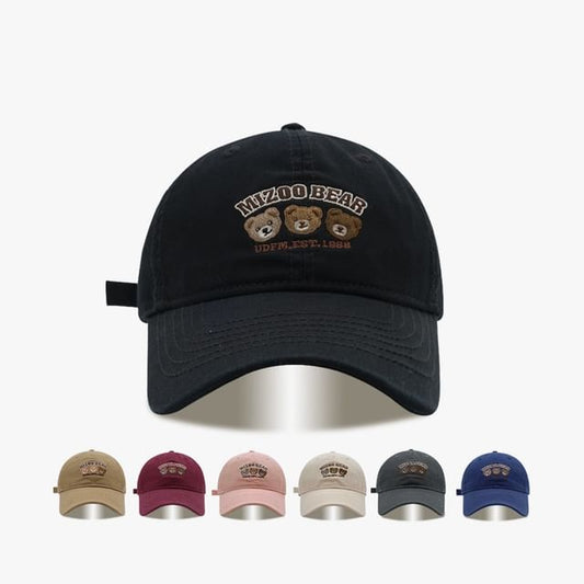 Baseball Bear Cap Embroidered