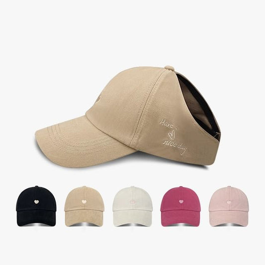 Embroidered Cap Heart Baseball