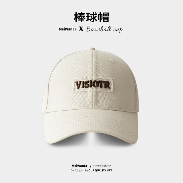 Embroidered Lettering Cap Baseball