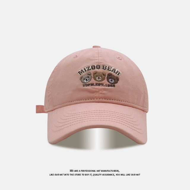 Baseball Bear Cap Embroidered