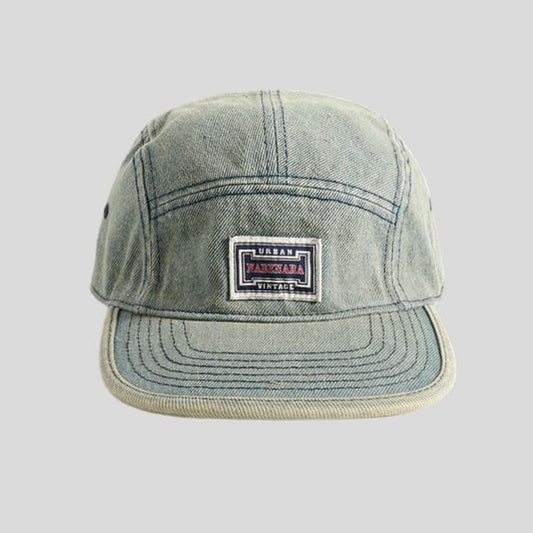 Baseball Denim Cap Washed Applique
