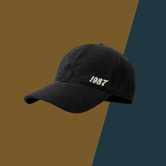 Number Open Embroidered Baseball Top Cap