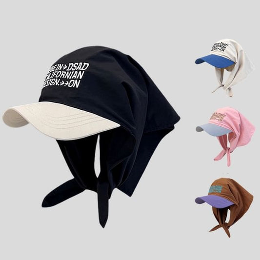 Cap Lettering Two Baseball Headkerchief Tone Embroidered with