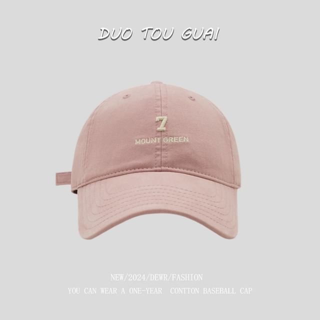 Number Cap Baseball Embroidered