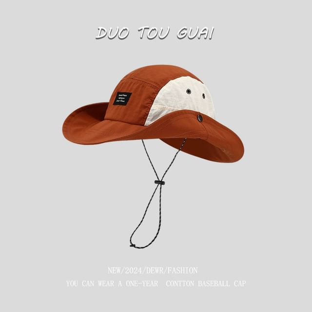 Two Tone Hat Applique Bucket