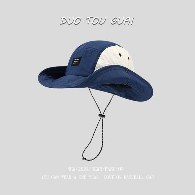 Two Tone Hat Applique Bucket