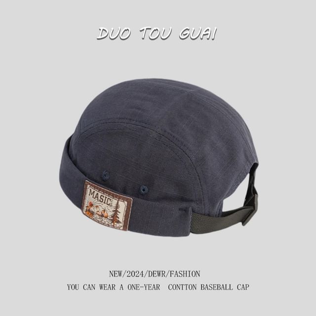 Brimless Applique Hat