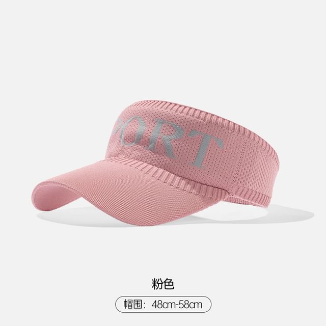 Knit Lettering Visor