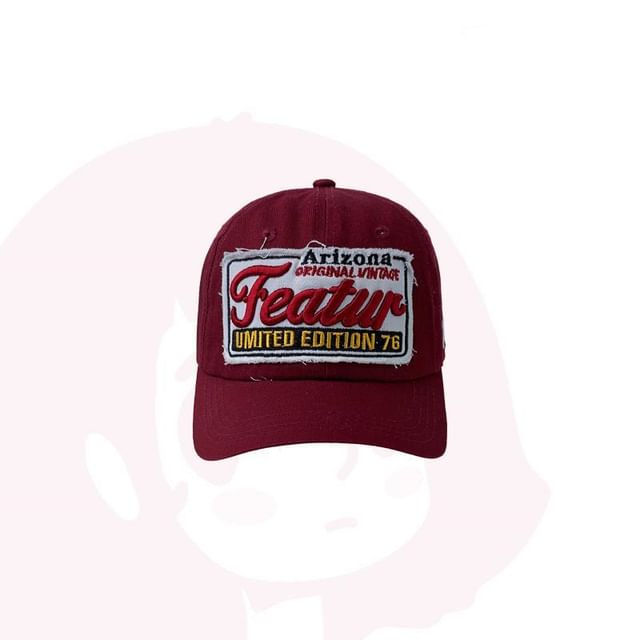 Applique Baseball Embroidered Lettering Cap