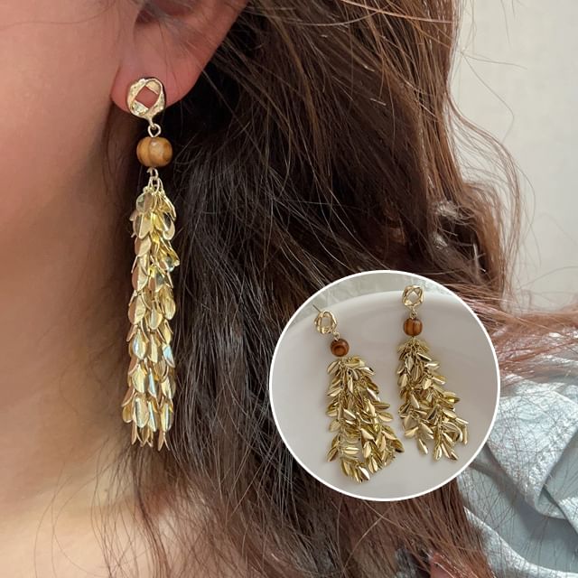 Wheat Chandelier Alloy Earring