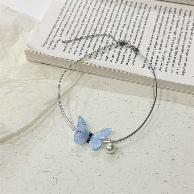 Alloy Butterfly Choker