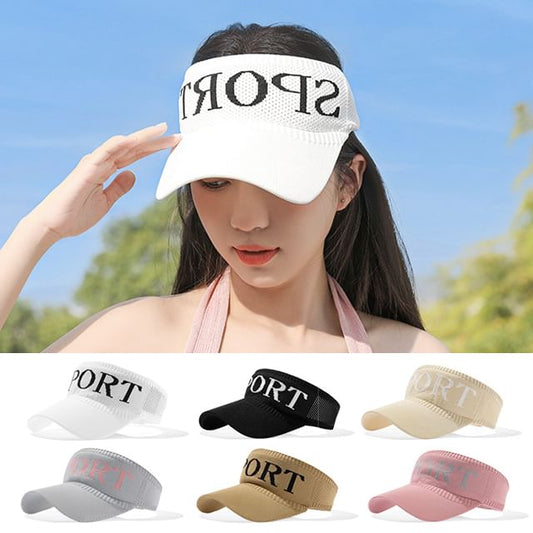 Knit Lettering Visor