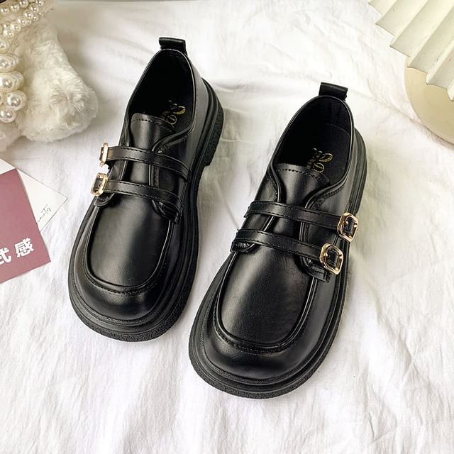 Platform Loafers Buckled