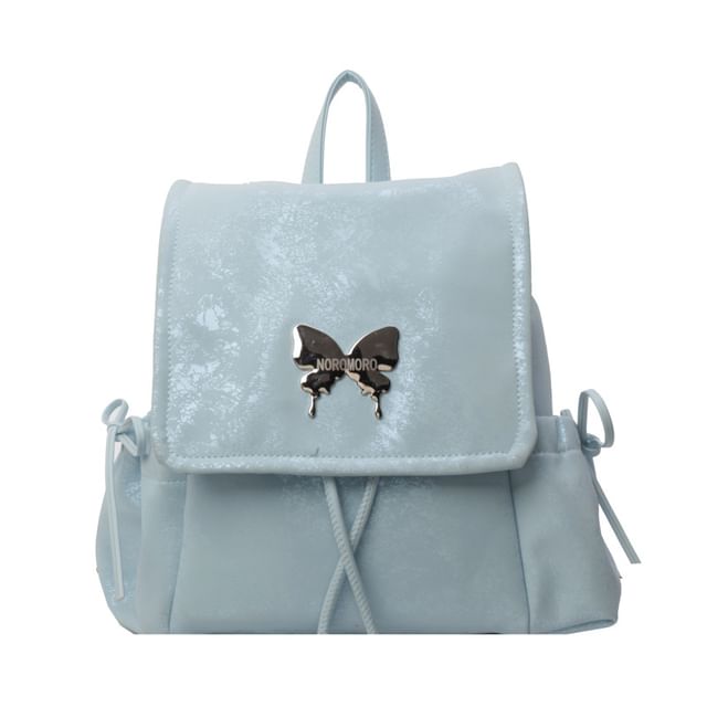 Studded Multi-Pocket Backpack Butterfly Flap