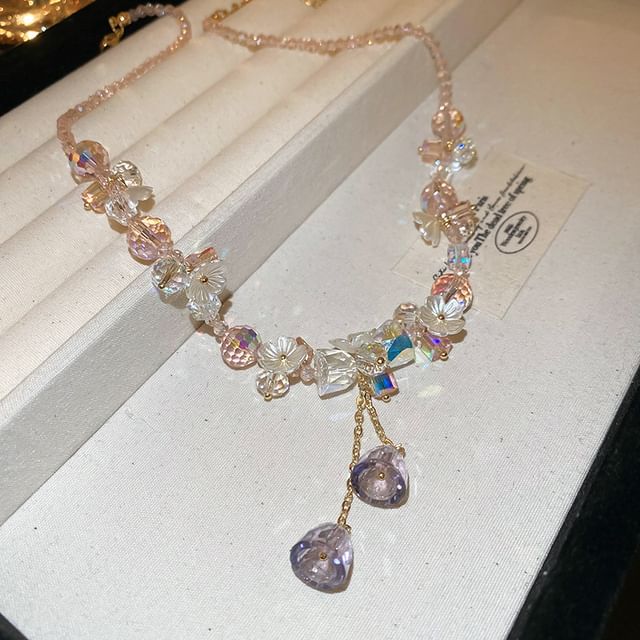 Choker Faux Earring Bracelet Dangle / Crystal