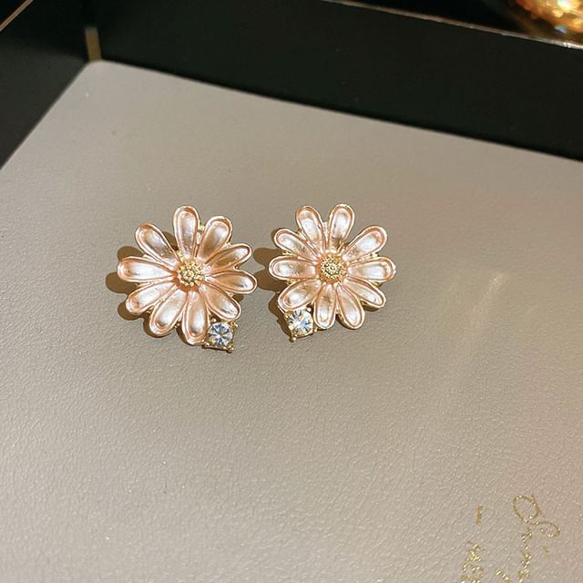 Earring Alloy / Stud Choker Rhinestone Floral