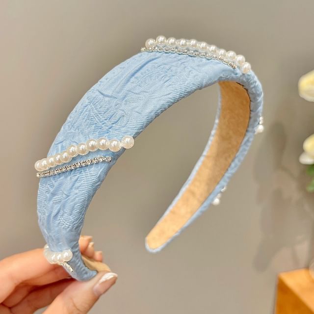 Pearl Faux Hair Band (Various Designs) Flower