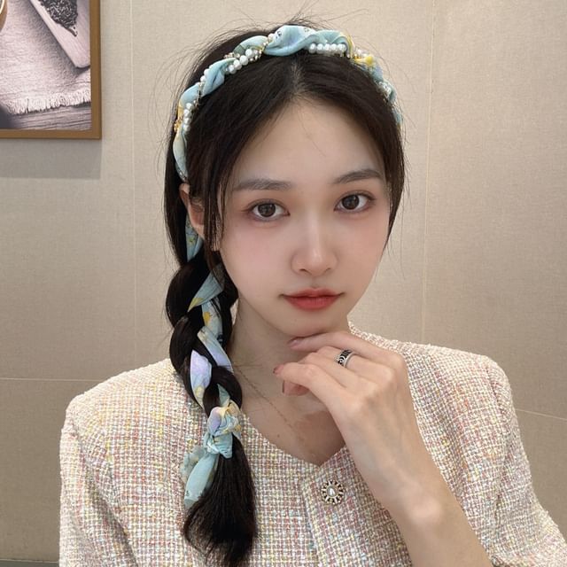 Head Faux Band Pearl