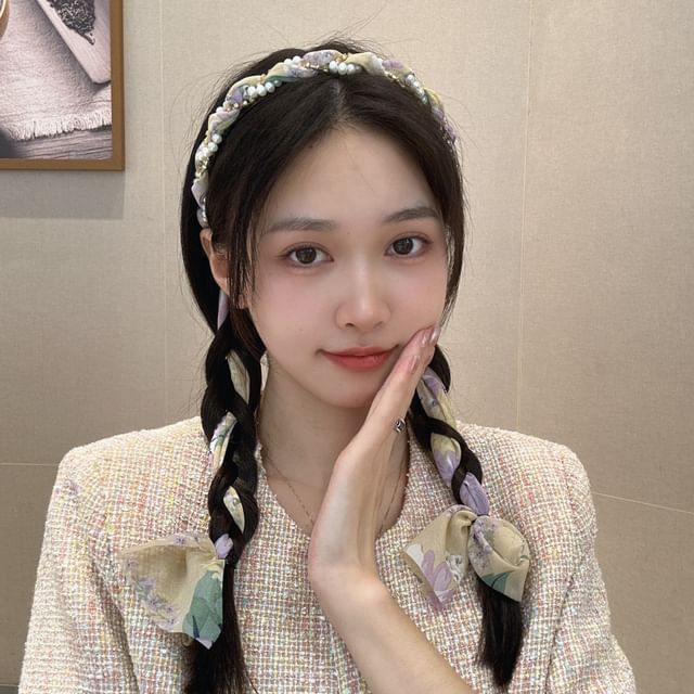 Head Faux Band Pearl