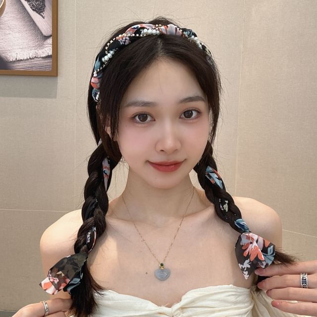 Head Faux Band Pearl